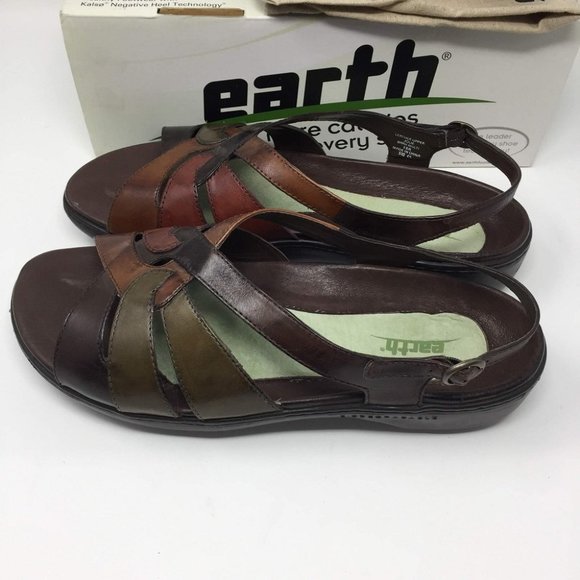 Womens Earth Jolie Sandal Bark Multi Color Leather - Picture 3 of 8